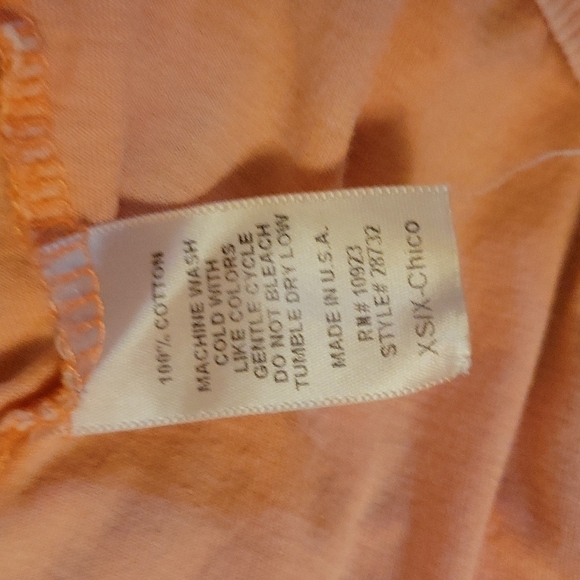 3/$30 DAYTRIP Y2k Peach Graphic Eagle Scoop Neck Short Sleeve Blouse - Picture 7 of 9